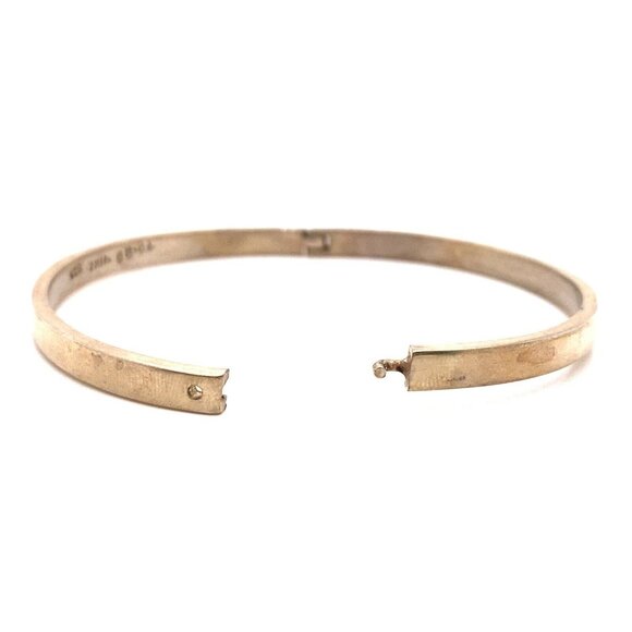 VTG Estate Taxco Mexico Sterling Silver 7‎ ¼" Bangle Bracelet! 118a - Picture 4 of 8